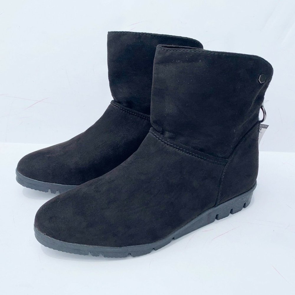 Basic Editions Remix Ankle Boots Size 8 Black